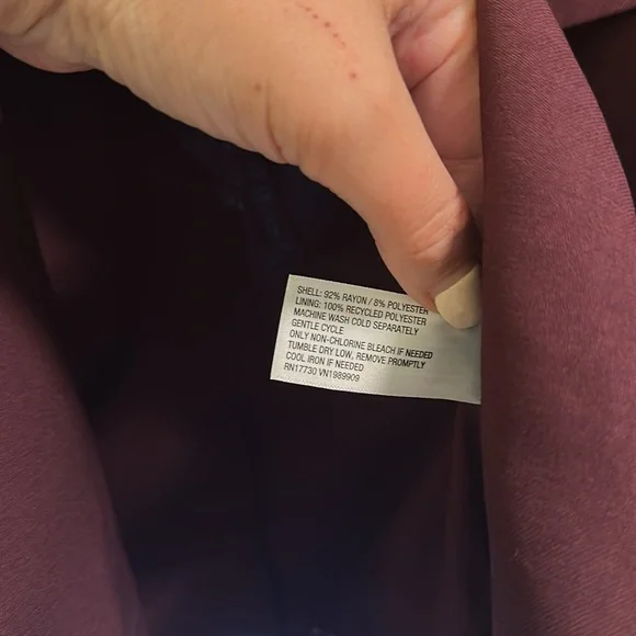 A New Day - Women's Double Breasted Blazer - Burgundy size Large. NWT - Picture 6 of 6